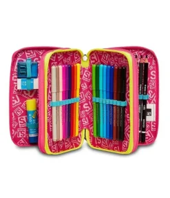 Sj Gang Astuccio scuola 3 zip SJ Clack It Girl< Astucci