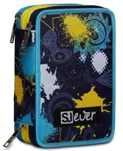 Sj Gang Astuccio scuola 3 zip SJ Ever Player Boy< Astucci