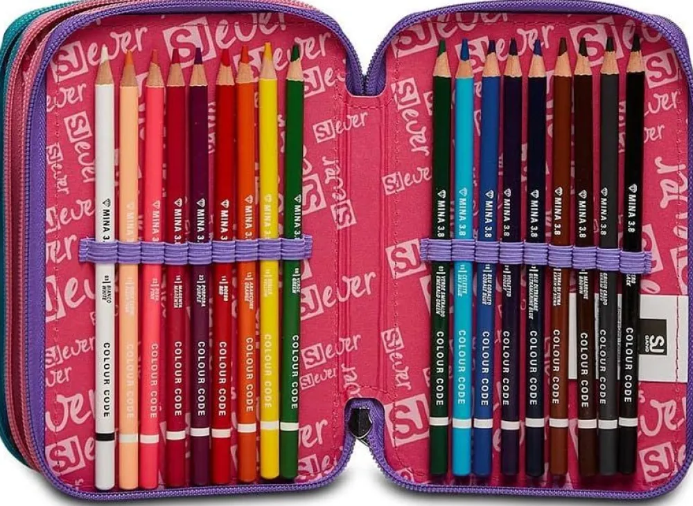 Sj Gang Astuccio scuola 3 zip SJ Ever Switie Girl< Astucci