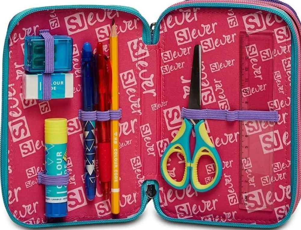 Sj Gang Astuccio scuola 3 zip SJ Ever Switie Girl< Astucci