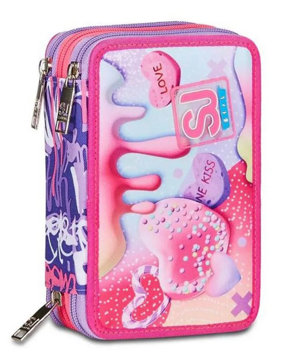 Sj Gang Astuccio scuola 3 zip SJ Sphere Full Girl< Astucci