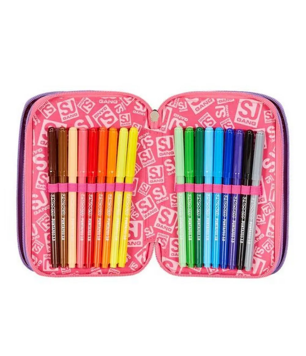 Sj Gang Astuccio scuola 3 zip SJ Sphere Full Girl< Astucci