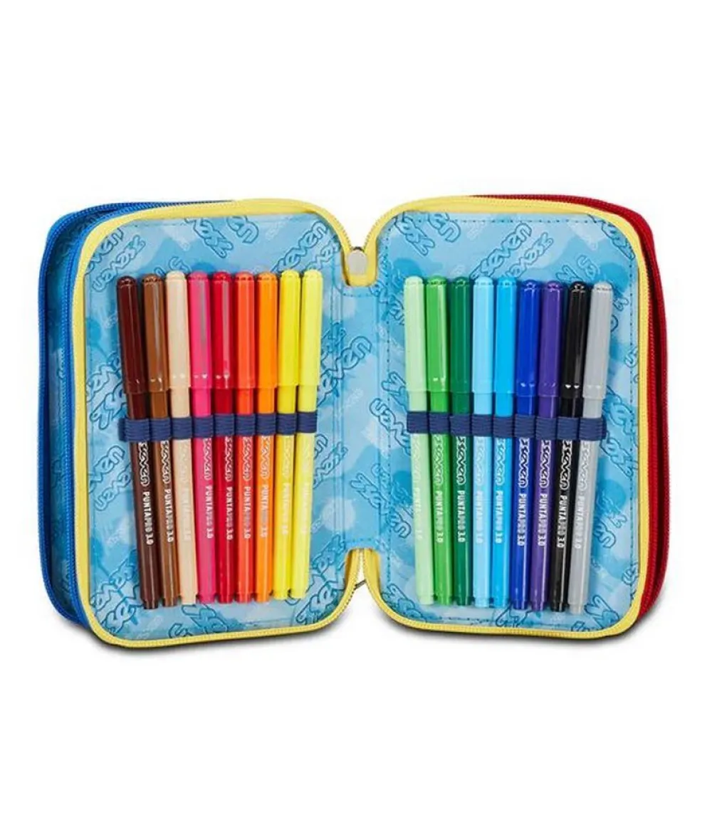 Seven Astuccio scuola 3 zip Mark On Boy< Astucci