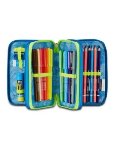 Seven Astuccio scuola 3 zip Multi-Shade Boy< Astucci