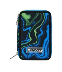 Seven Astuccio scuola 3 zip Multi-Shade Boy< Astucci