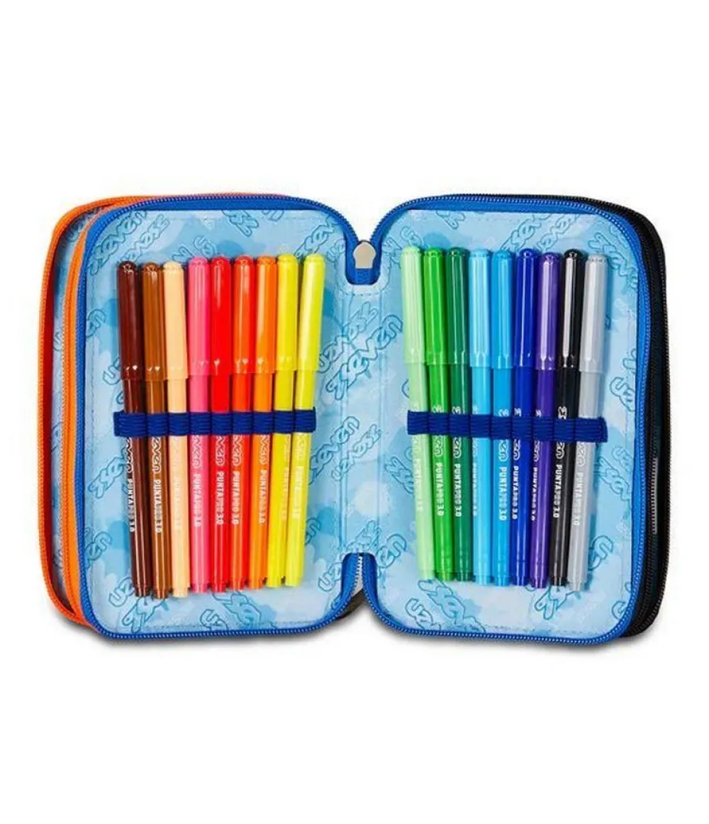 Seven Astuccio scuola 3 zip Shadefull Boy< Astucci