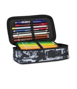 Seven Astuccio scuola Quick Case Freethink Boy Jet Black< Astucci