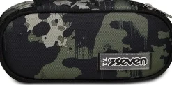 Seven Astuccio scuola Round Plus Freethink Boy Camo Green< Astucci