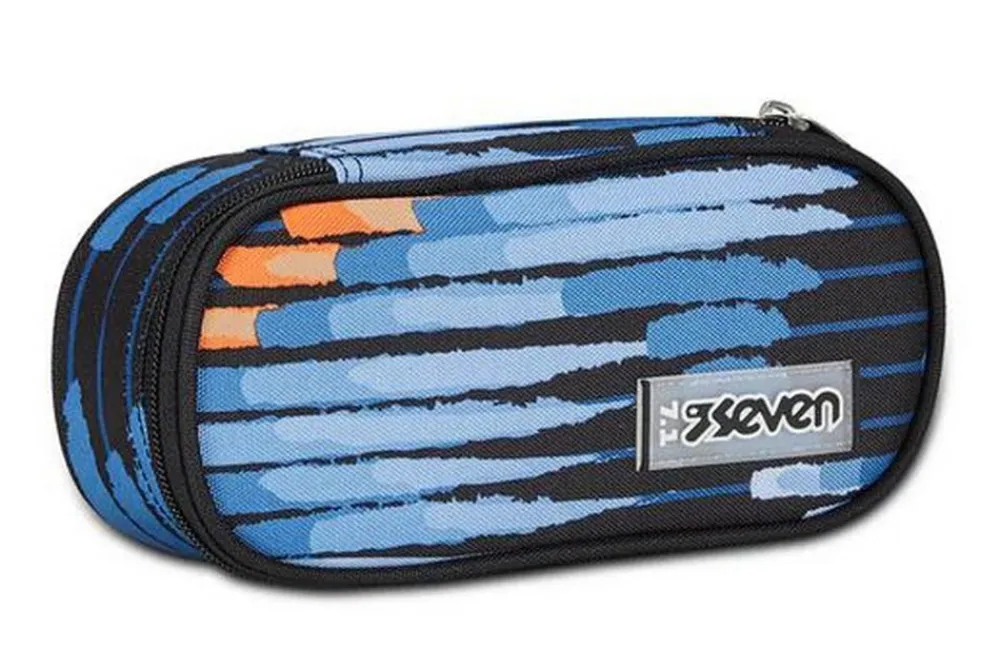 Seven Astuccio scuola Round Plus Freethink Boy Blue Deep< Astucci