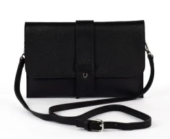 Pronto Moda Borsa a mano e tracolla in pelle 20067 Nera<Donna Borse A Mano|Borse A Tracolla