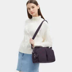 Kipling Borsa a mano e tracolla Cool Defea Ultimate Plum<Donna Borse A Mano|Borse A Tracolla
