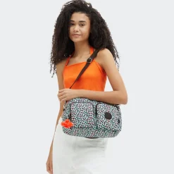 Kipling Borsa a mano e tracolla Cool Defea Abstract Print<Donna Borse A Mano|Borse A Tracolla