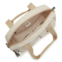 Kipling Borsa a mano e tracolla Cool Defea Signature Beige<Donna Borse A Mano