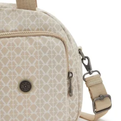 Kipling Borsa a mano e tracolla Cool Defea Signature Beige<Donna Borse A Mano