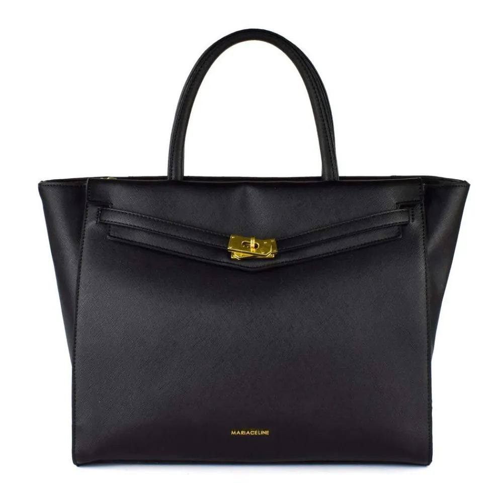 Maria Celine Borsa a mano e tracolla Kim 01 Nera<Donna Borse A Mano