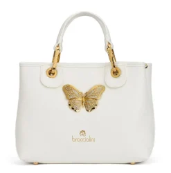 Braccialini Borsa a mano piccola Beth Jewels Bianca<Donna Borse A Mano