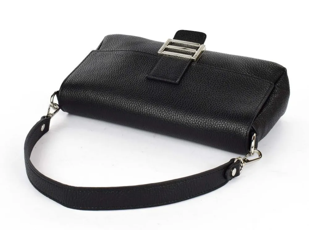 Pronto Moda Borsa a spalla e tracolla in pelle 20091 Nera<Donna Borse A Tracolla