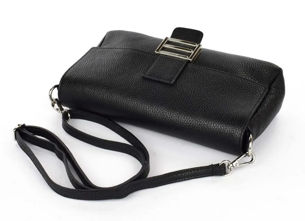 Pronto Moda Borsa a spalla e tracolla in pelle 20091 Nera<Donna Borse A Tracolla