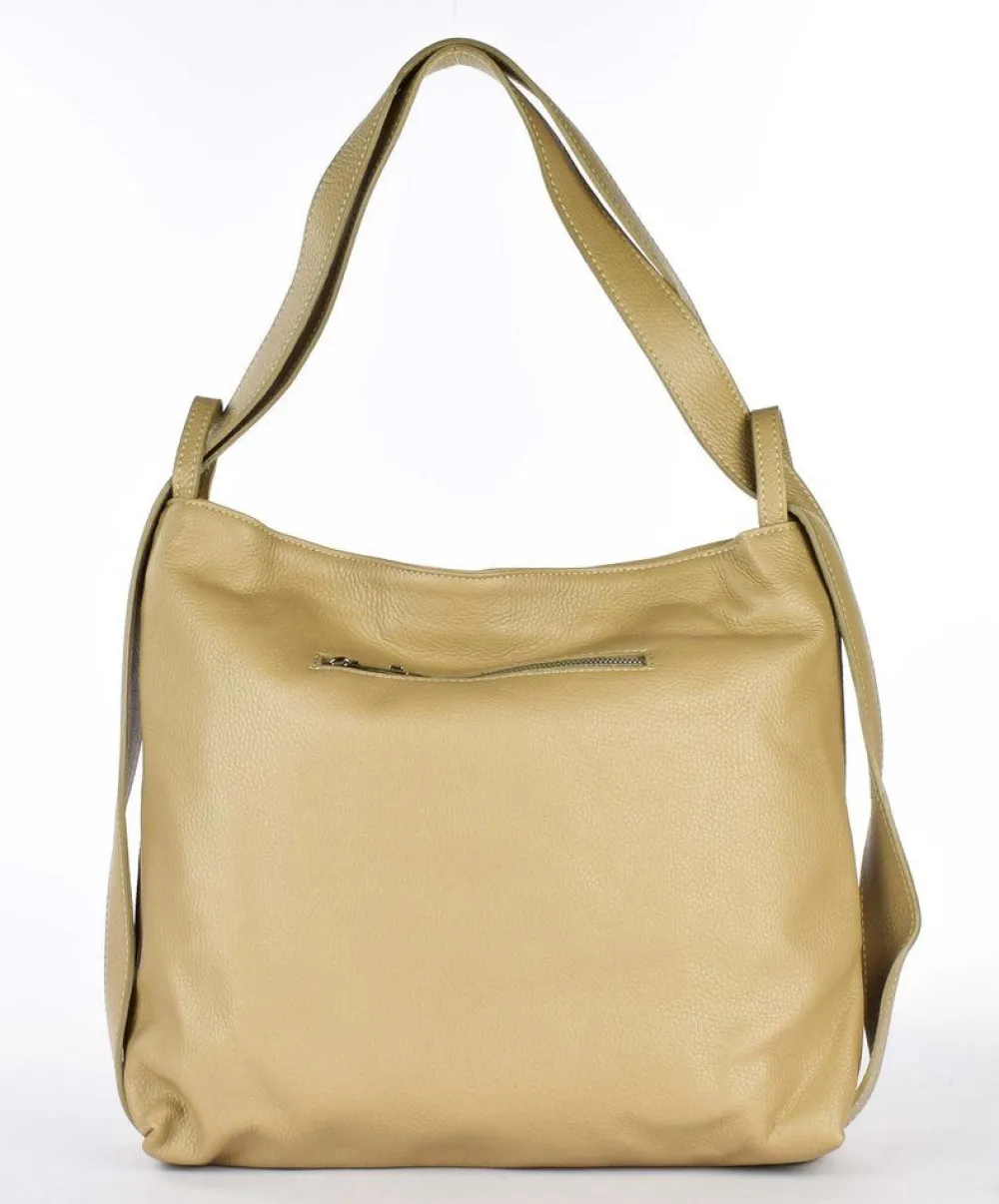 Pronto Moda Borsa a spalla e zaino 20141 Ecrù<Donna Zaini Donna|Borse A Tracolla