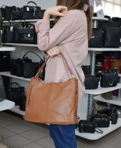 Pronto Moda Borsa a spalla in pelle 20052<Donna Borse A Tracolla