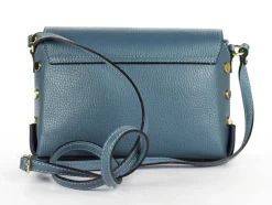 Pronto Moda Borsa a tracolla in pelle 20001 Azzurra<Donna Borse A Tracolla