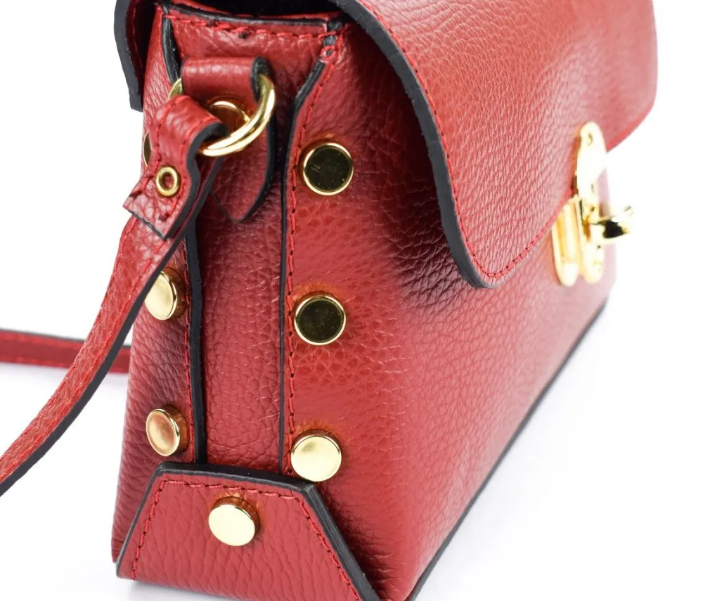 Pronto Moda Borsa a tracolla in pelle 20001 Rossa<Donna Borse A Tracolla