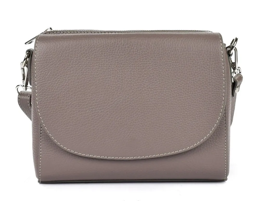 Pronto Moda Borsa a tracolla in pelle 20008 Grigia<Donna Borse A Tracolla