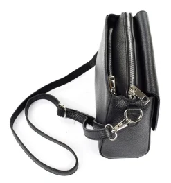 Pronto Moda Borsa a tracolla in pelle 20008 Nera<Donna Borse A Tracolla