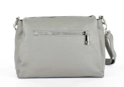 Pronto Moda Borsa a tracolla in pelle 20103 Grigia<Donna Borse A Tracolla