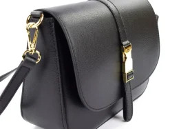 Pronto Moda Borsa a tracolla in pelle BP30 Nera<Donna Borse A Tracolla