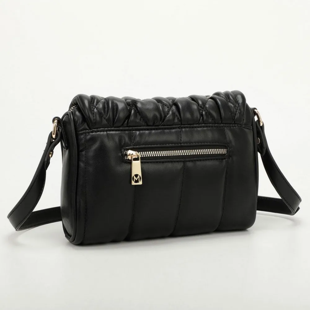 Mimì-Muà Borsa a tracolla trapuntata con strass Nera<Donna Borse A Tracolla