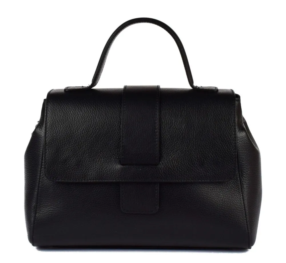 Pronto Moda Borsa in pelle a mano e tracolla 20069 Nera<Donna Borse A Mano