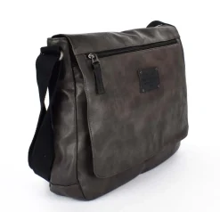 Avirex Borsa Messenger Buffalo 02 Grigia<Uomo Borse Uomo Tessuto