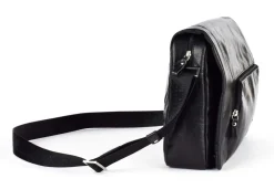 Acciaio Borsa Messenger in pelle 8359 Nera<Uomo Borse Uomo Pelle