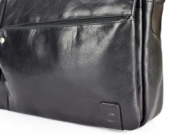 Acciaio Borsa Messenger in pelle 8359 Nera<Uomo Borse Uomo Pelle