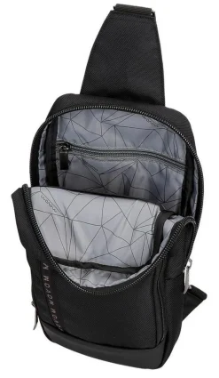 Movom Borsa monospalla Buster 53459 Nero<Uomo Borse Uomo Tessuto