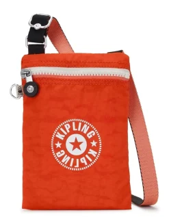 Kipling Borsa piccola a tracolla Afia Lite Red Tango<Uomo Borse Uomo Tessuto