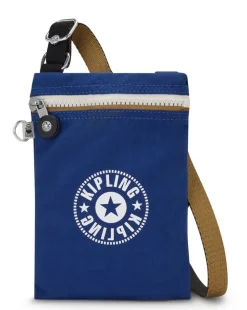 Kipling Borsa piccola a tracolla Afia Lite Deep Sky Blue<Uomo Borse Uomo Tessuto