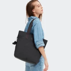 Kipling Borsa shopper Hanifa Black Noir<Donna Borse A Tracolla