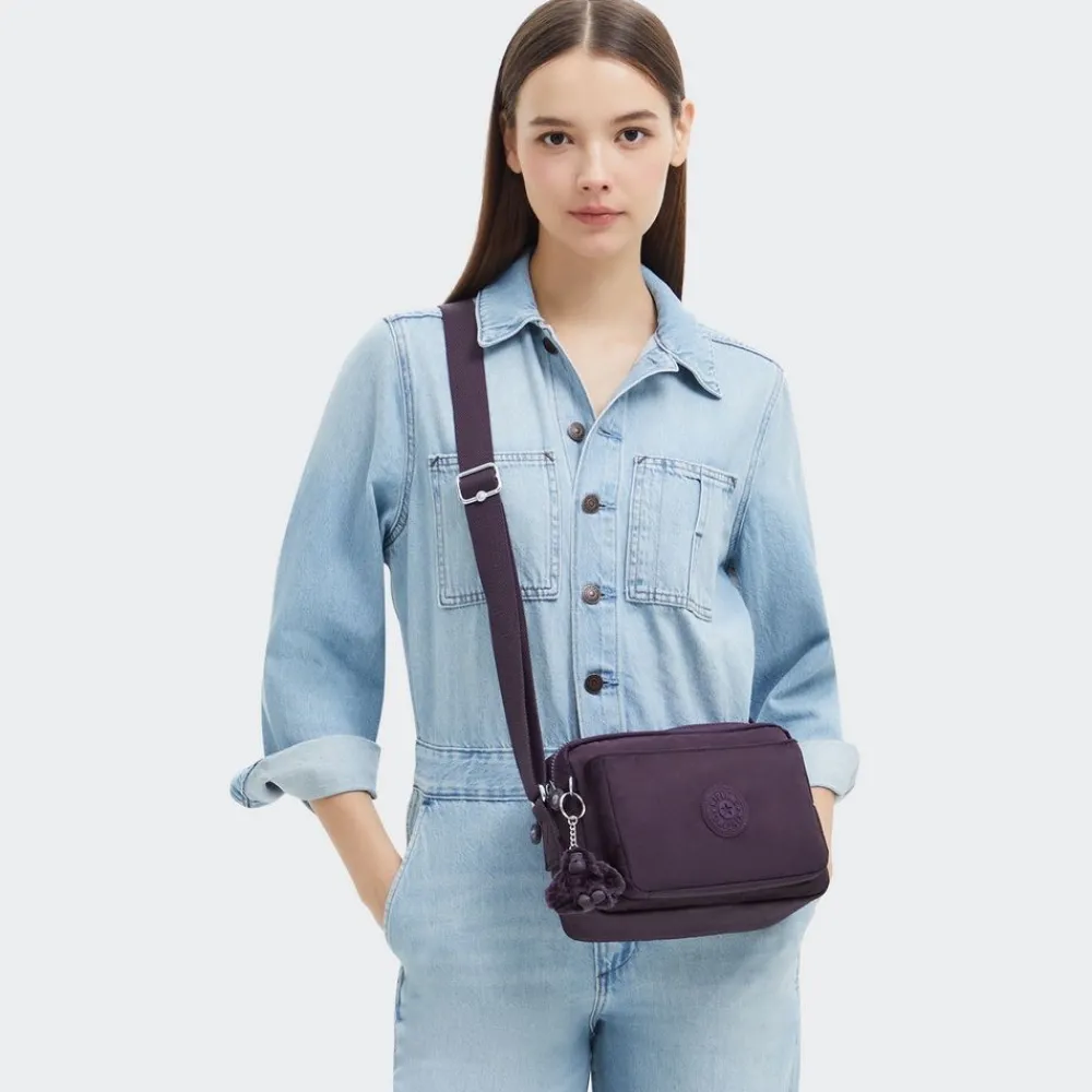 Kipling Borsa tracolla Abanu M Ultimate Plum<Donna Borse A Tracolla