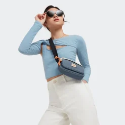 Kipling Borsa tracolla Sisko Valley Grey Bl<Donna Borse A Tracolla