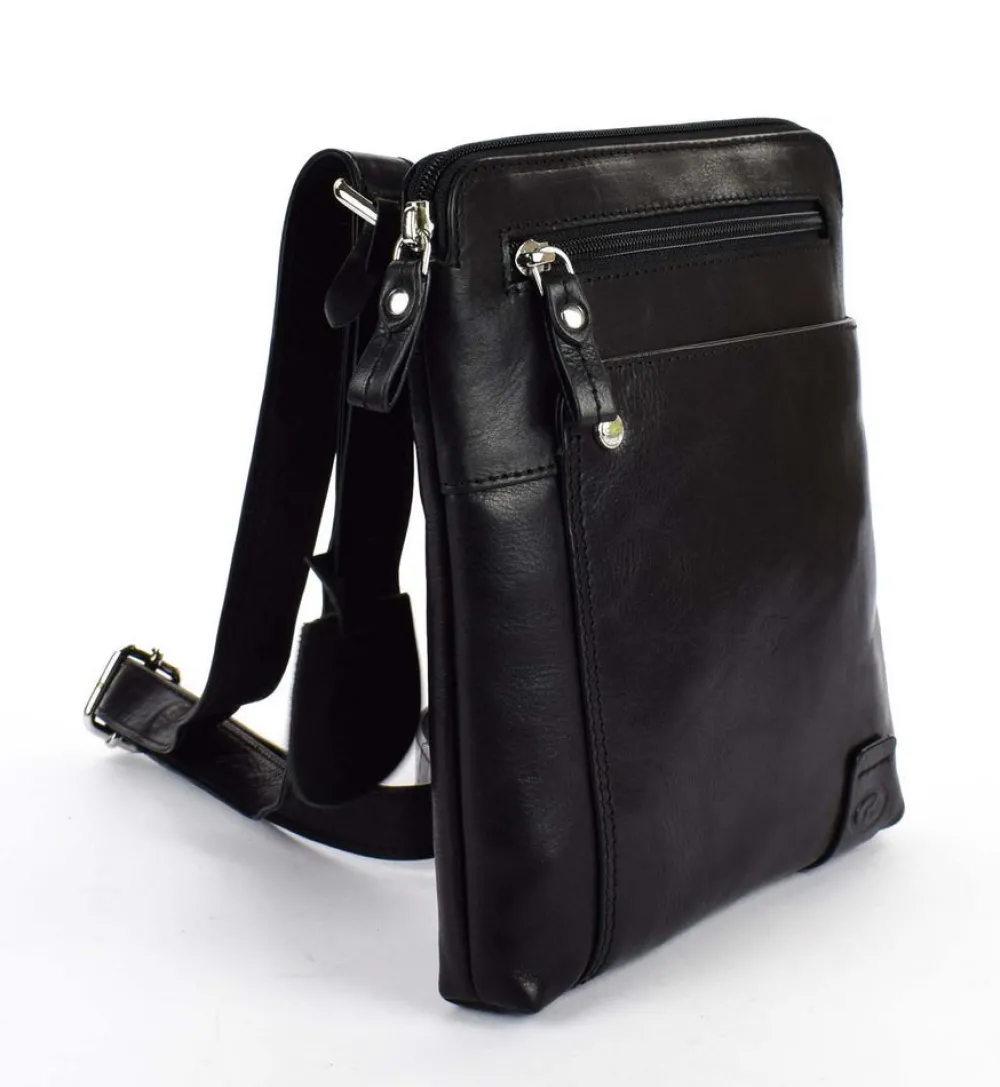 Acciaio Borsa uomo 8352 Nera<Uomo Borse Uomo Pelle