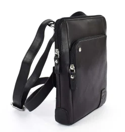 Acciaio Borsa uomo 8353 Nera<Uomo Borse Uomo Pelle
