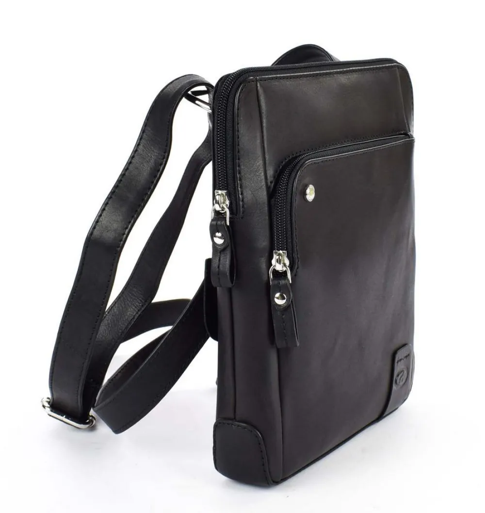 Acciaio Borsa uomo 8353 Nera<Uomo Borse Uomo Pelle