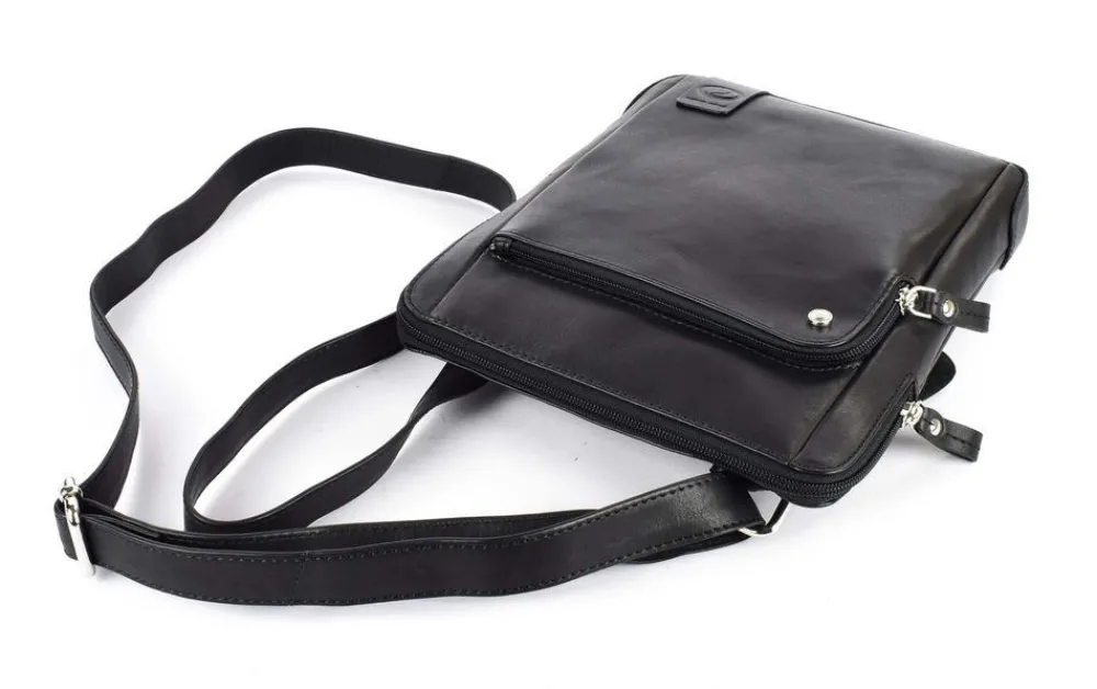 Acciaio Borsa uomo 8353 Nera<Uomo Borse Uomo Pelle