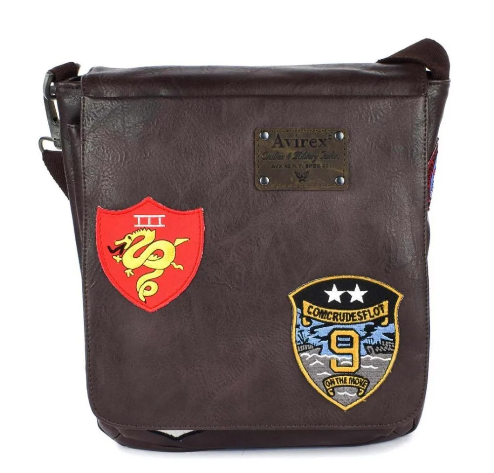 Avirex Borsa uomo Maverick 01 Marrone<Uomo Borse Uomo Tessuto