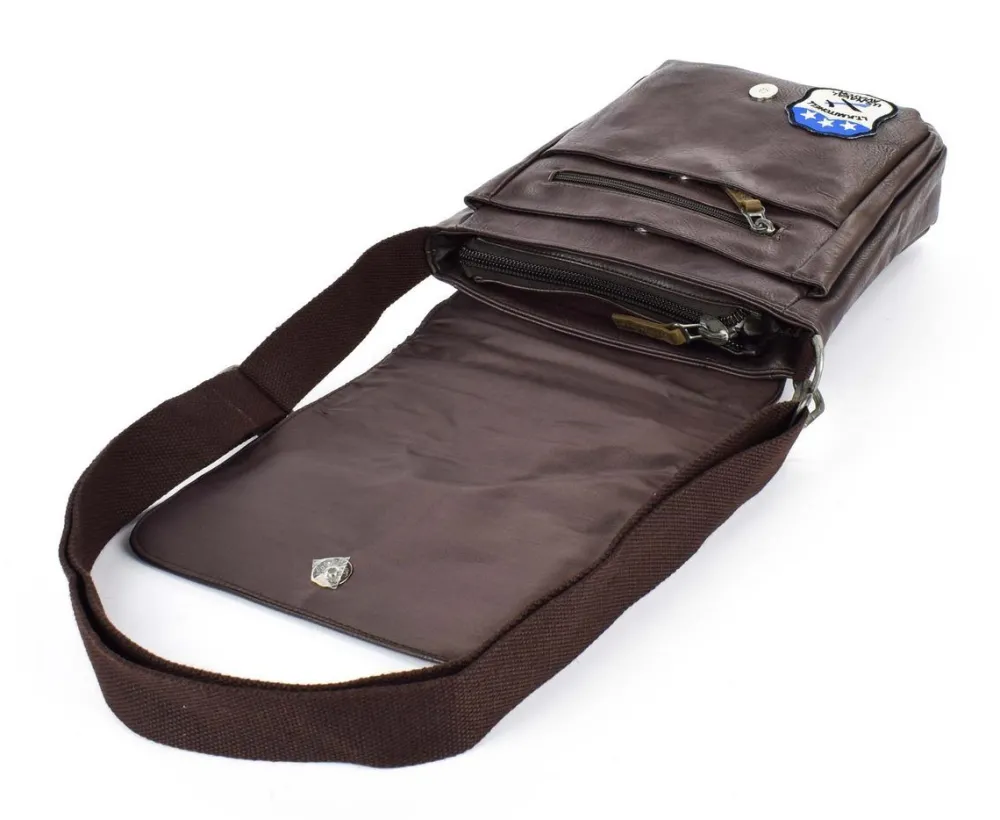 Avirex Borsa uomo Maverick 01 Marrone<Uomo Borse Uomo Tessuto