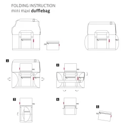 Reisenthel Borsone pieghevole mini maxi dufflebag Coral< Borsoni