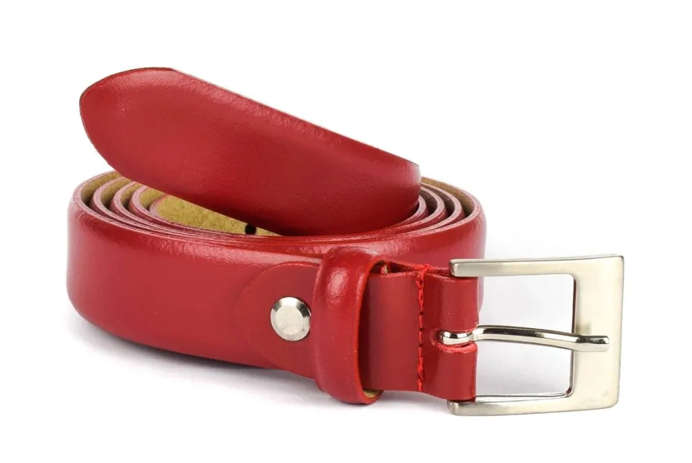 SIMPLYUP Cintura donna in pelle 1060 Rossa< Cinture