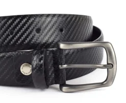 Emporio Cattani Cintura in pelle 06 Nera Carbonio< Cinture